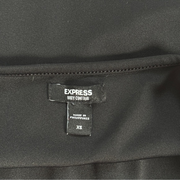 EXPRESS | BLACK BODY CONTOUR BONED STRETCH GOING OUT CLEAN GIRL CORSET TOP - Picture 7 of 7